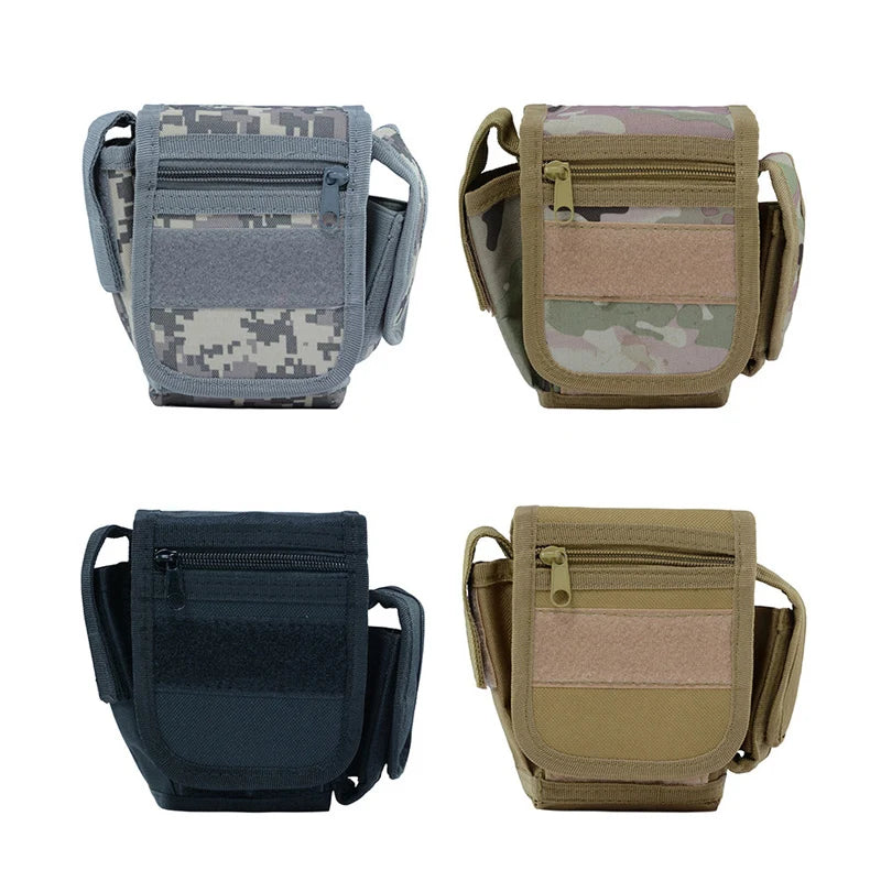 Men Tactical Molle Pouch Belt Waist Pack Bag Small Pocket Outdoor Waist Pack Running Pouch Travel Camping Pocket Hunting Bag