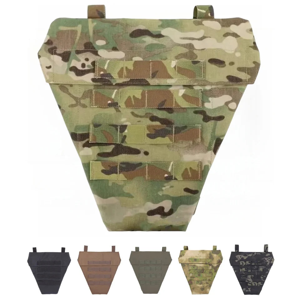 ATFG MC Camo LAP Panel 500D Delustered Nylon Tactical Groin Protection MV Lower Abdomen Platform Pouch Molle LAP Groin Bag