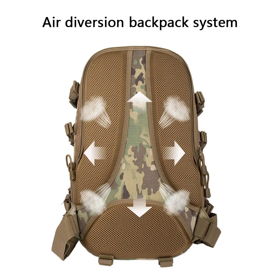 Tactical Hunting Backpack for Mountaineering, Hiking and Outdoor Activities, Camouflage Style. Hunt  Bag Accessories