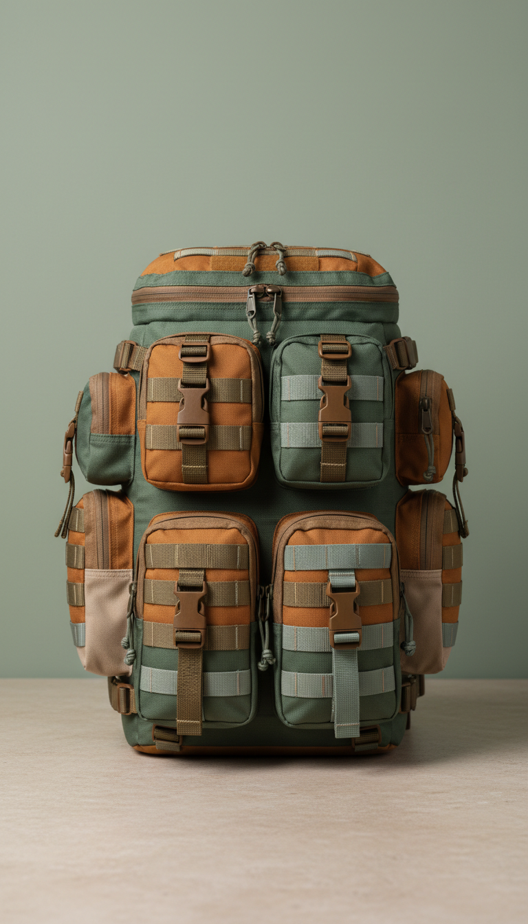 Modular Expedition Pack with Detachable Pouches